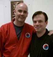 Master Michael Macario with Ron Wilder on “official” promotion day, May 14, 2011